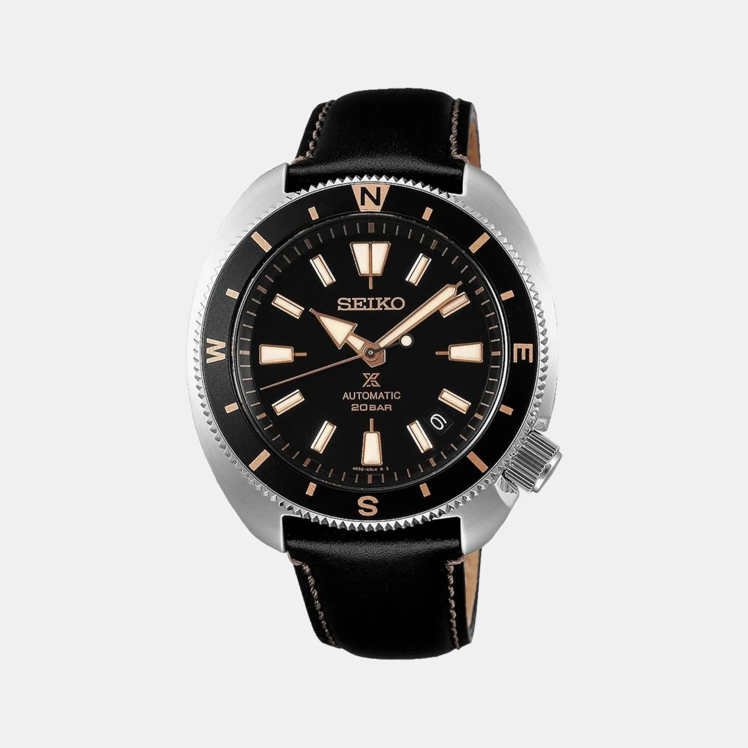 Prospex Men's Black Analog Leather Watch SRPG17K1