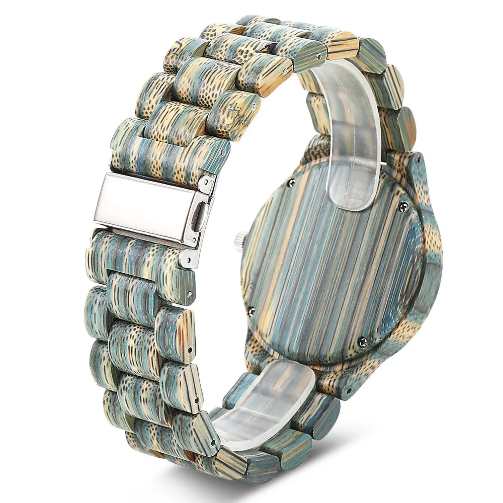 REDEAR SJ1448 Mens Wooden Watches Male Simple Quartz Wood Wrist Watch