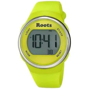 Roots Cayley Womens Resin Strap Digital Chronograph Watch Backlight Alarm Yellow
