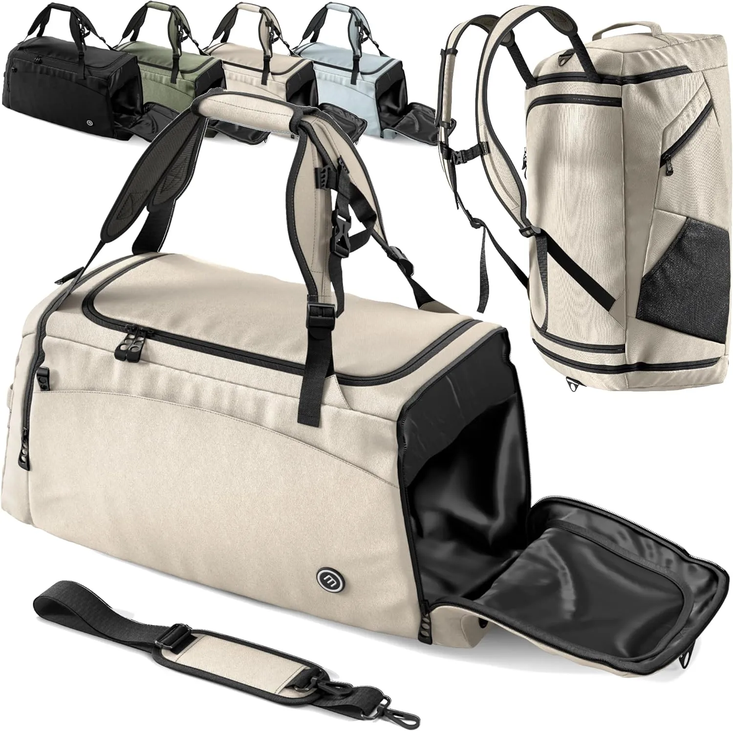 Sac de Sport | Compartiment Chaussures - Trousse Toilette Cabas de Fitness Voyage Bagage Gym Football Basket-Ball Tennis Yoga Boxe Entranement Enfant