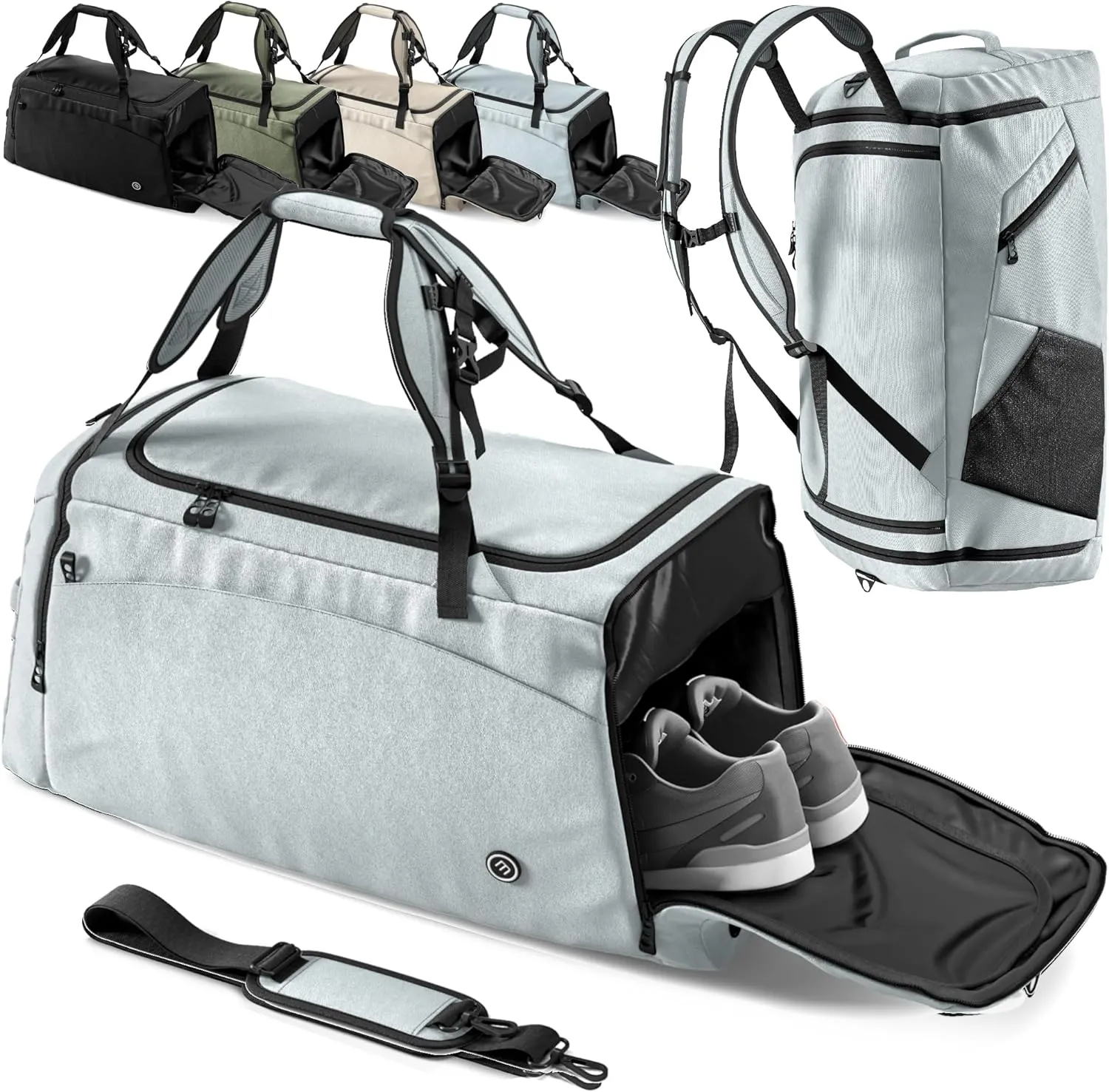 Sac de Sport | Compartiment Chaussures - Trousse Toilette Cabas de Fitness Voyage Bagage Gym Football Basket-Ball Tennis Yoga Boxe Entranement Enfant