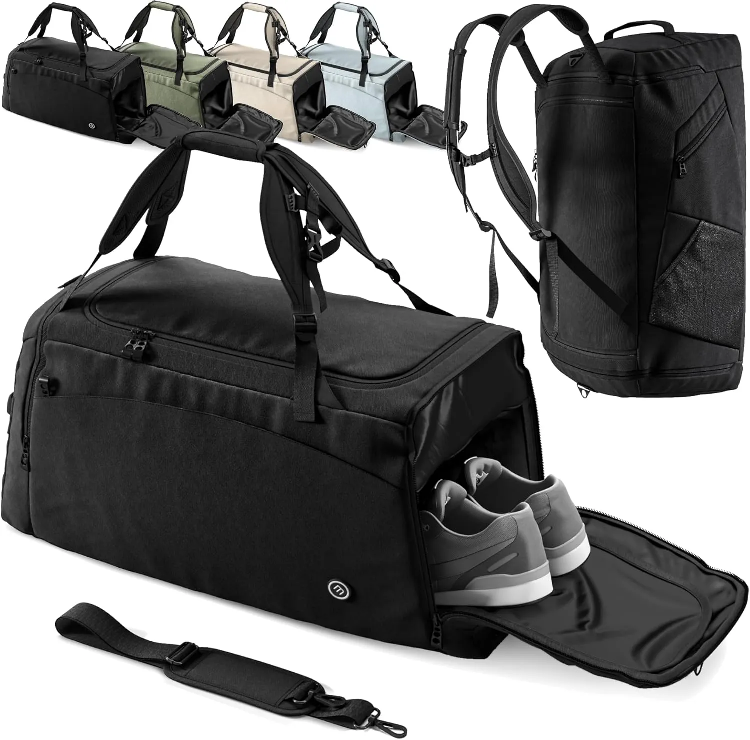 Sac de Sport | Compartiment Chaussures - Trousse Toilette Cabas de Fitness Voyage Bagage Gym Football Basket-Ball Tennis Yoga Boxe Entranement Enfant