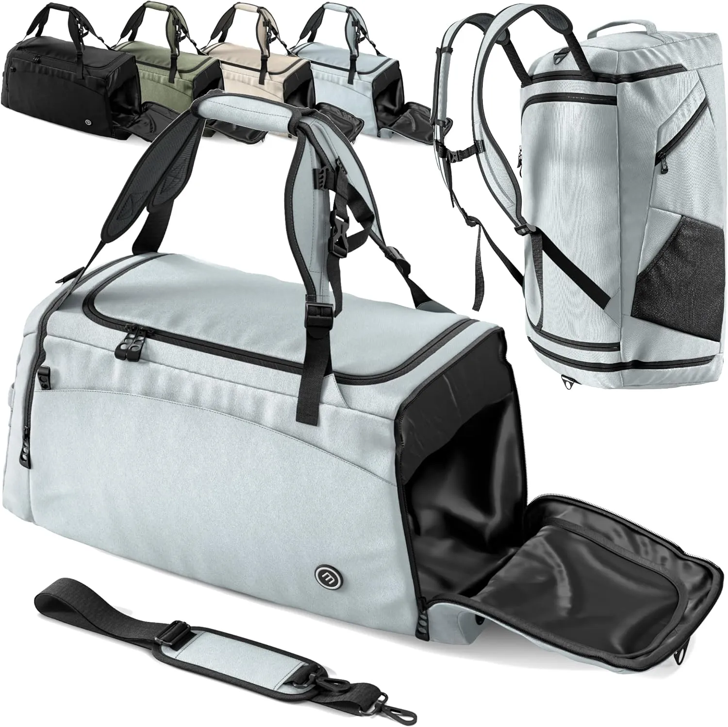 Sac de Sport | Compartiment Chaussures - Trousse Toilette Cabas de Fitness Voyage Bagage Gym Football Basket-Ball Tennis Yoga Boxe Entranement Enfant