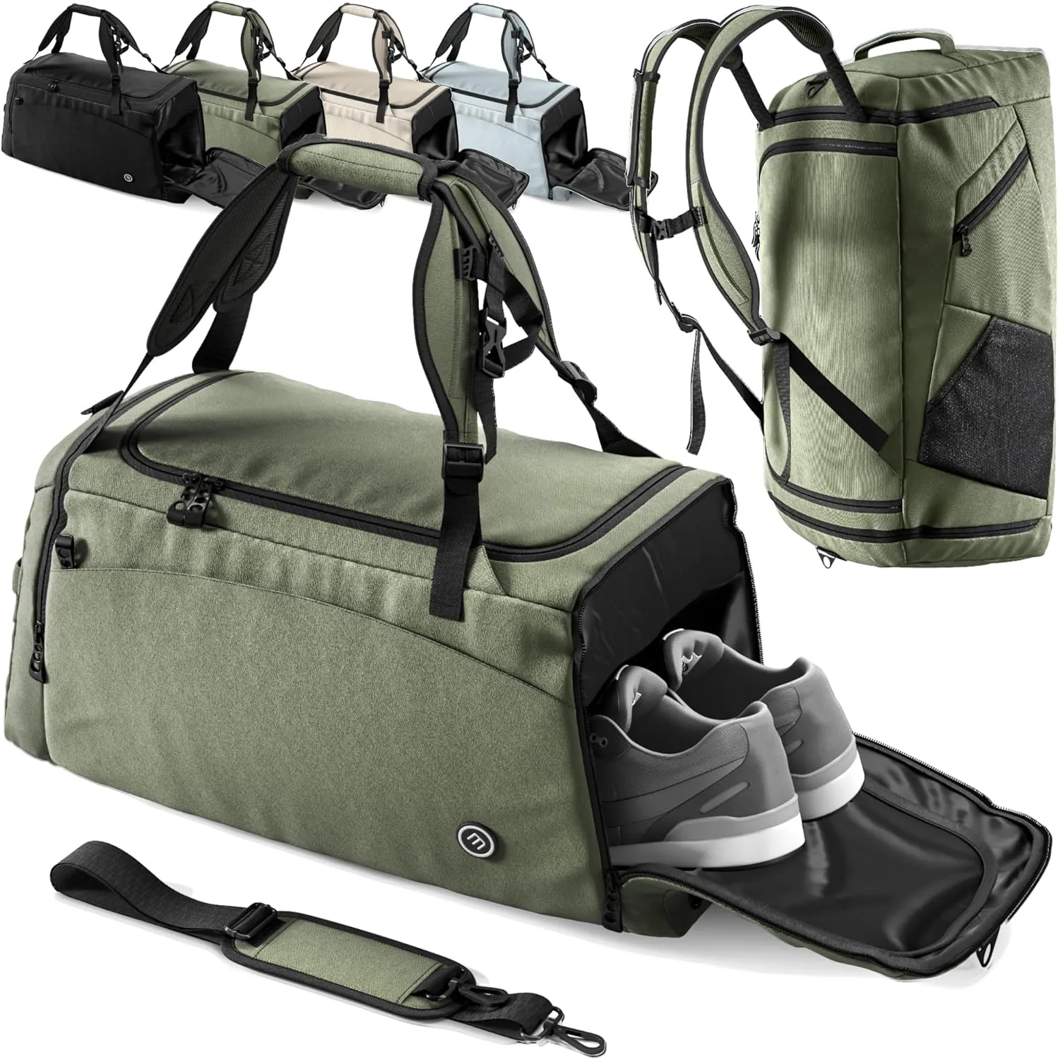 Sac de Sport | Compartiment Chaussures - Trousse Toilette Cabas de Fitness Voyage Bagage Gym Football Basket-Ball Tennis Yoga Boxe Entranement Enfant