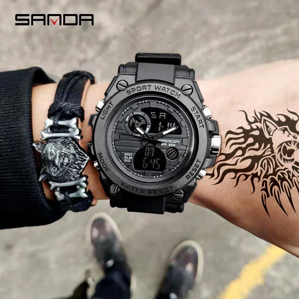 SANDA 30M Waterproof Sports Watch