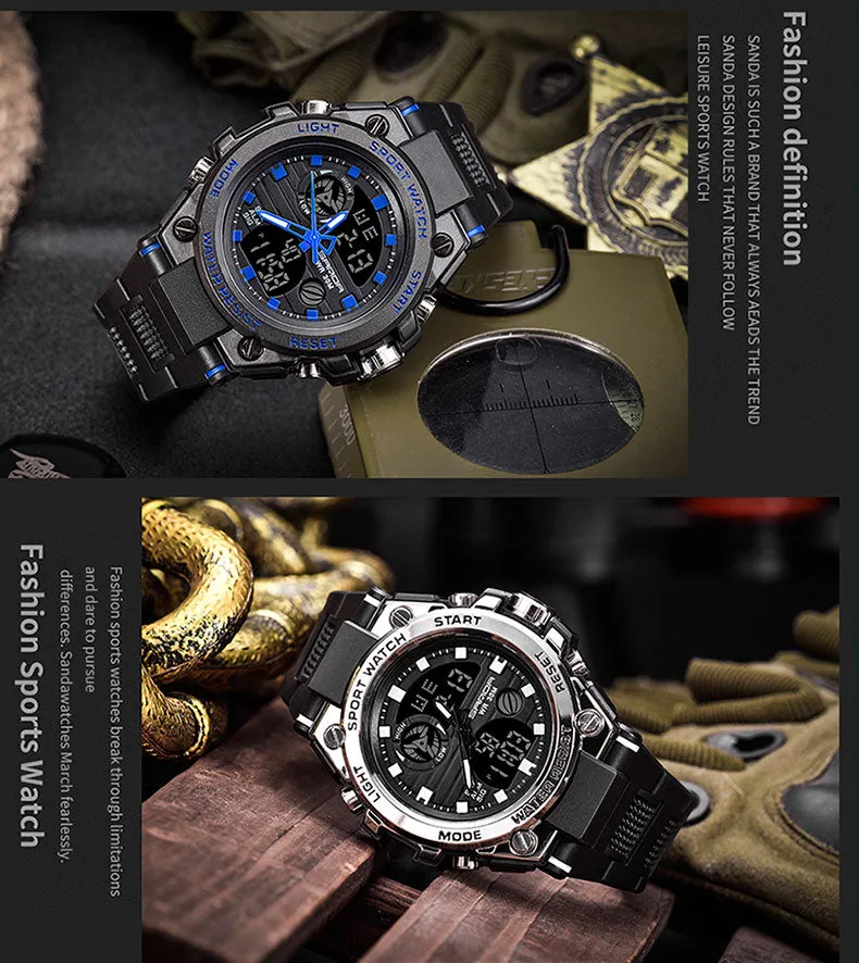 SANDA 30M Waterproof Sports Watch