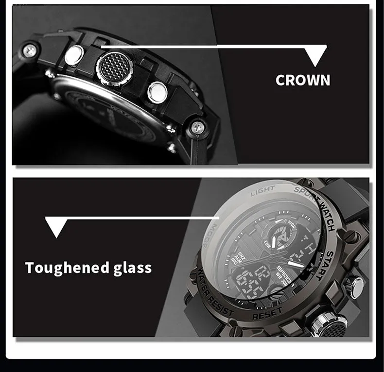 SANDA 30M Waterproof Sports Watch