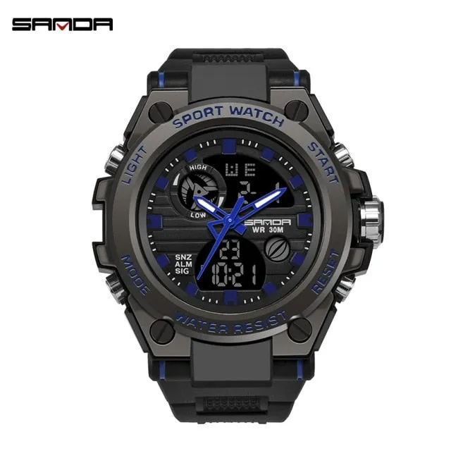 SANDA 30M Waterproof Sports Watch