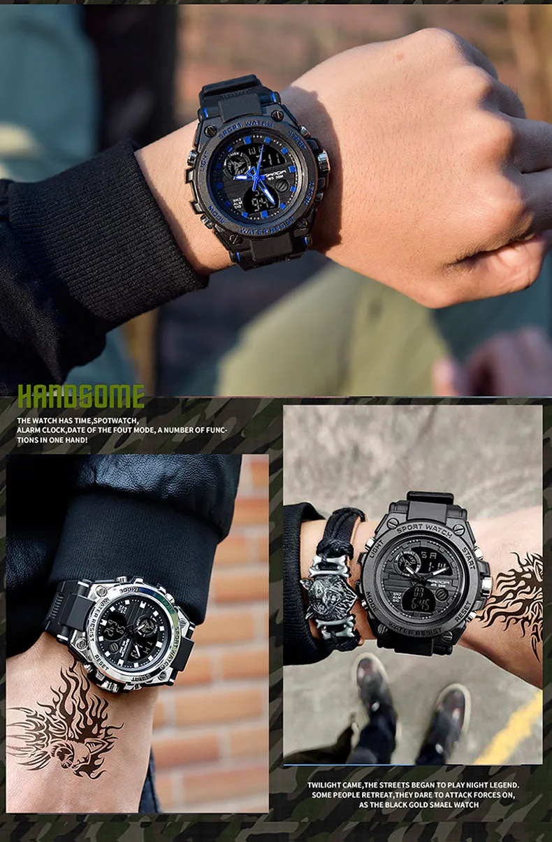 SANDA 30M Waterproof Sports Watch