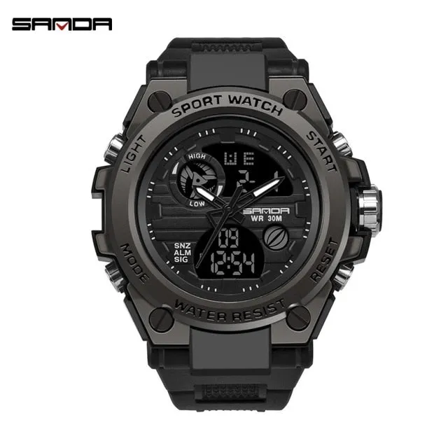 SANDA 30M Waterproof Sports Watch