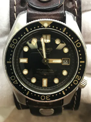 Seiko Professional Diver Hi-Beat 6159-7001 Black Dial Automatic Men's Watch
