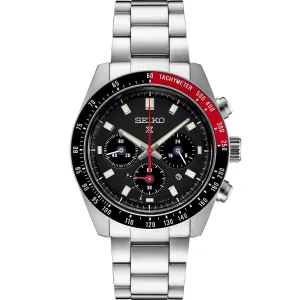 Seiko Prospex Speedtimer Solar Chronograph 41.4 mm Black Dial Men's Watch (SSC915)