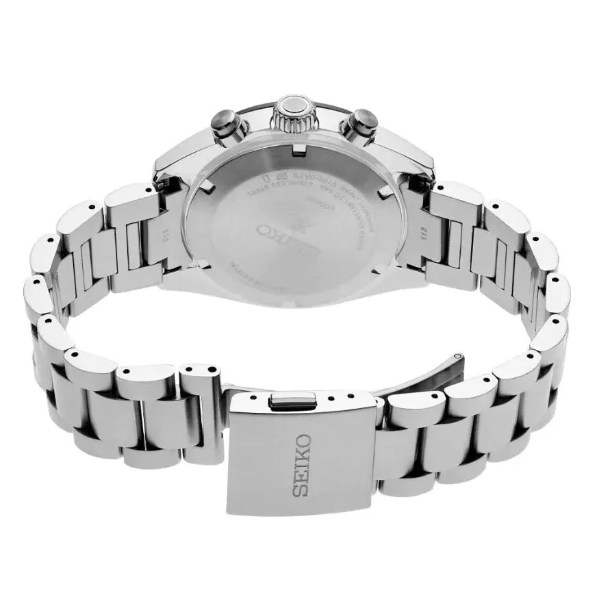Seiko Prospex Speedtimer Solar Chronograph 41.4 mm Silver Dial Men's Watch (SSC911)