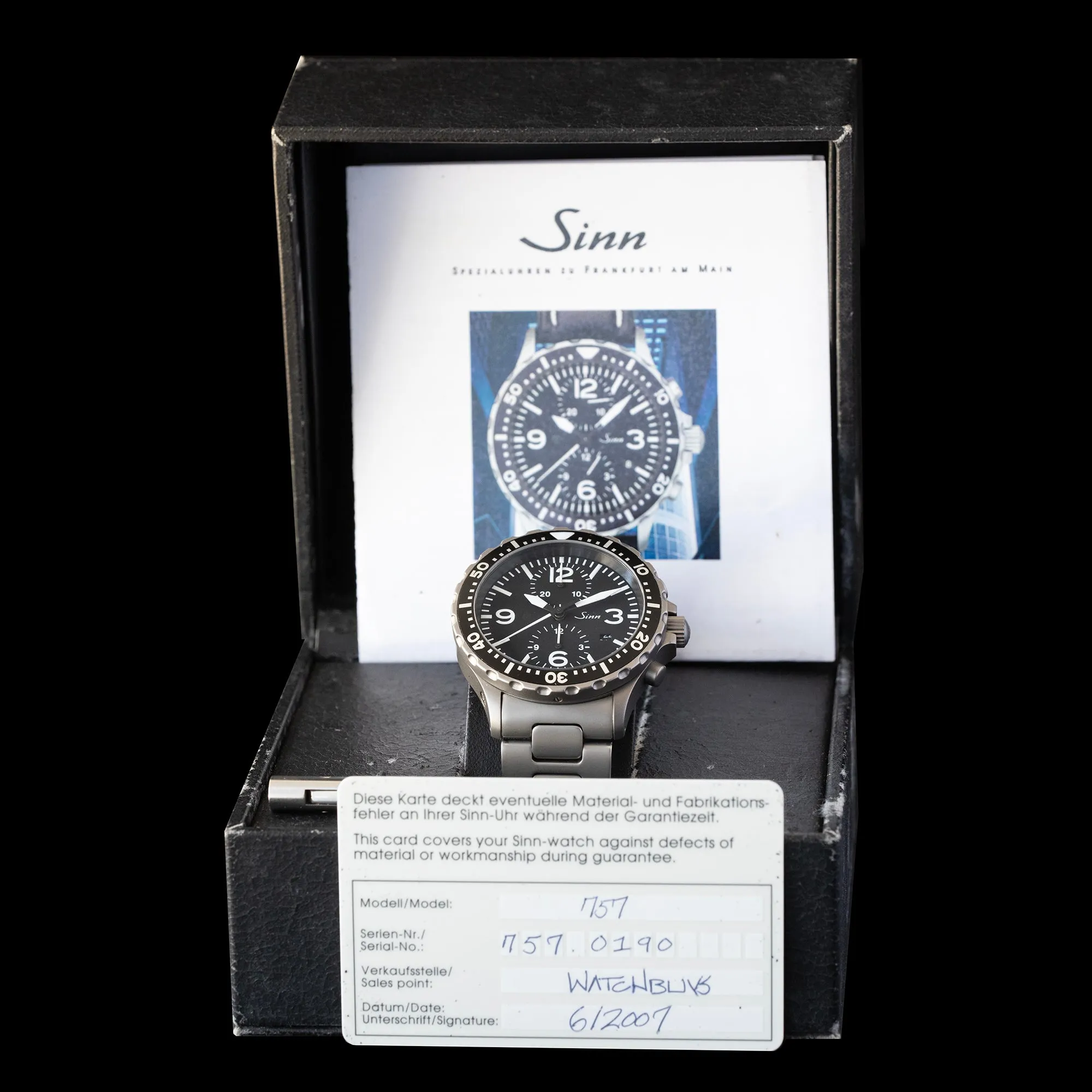 Sinn - 2007 757 Chronograph 757.0190
