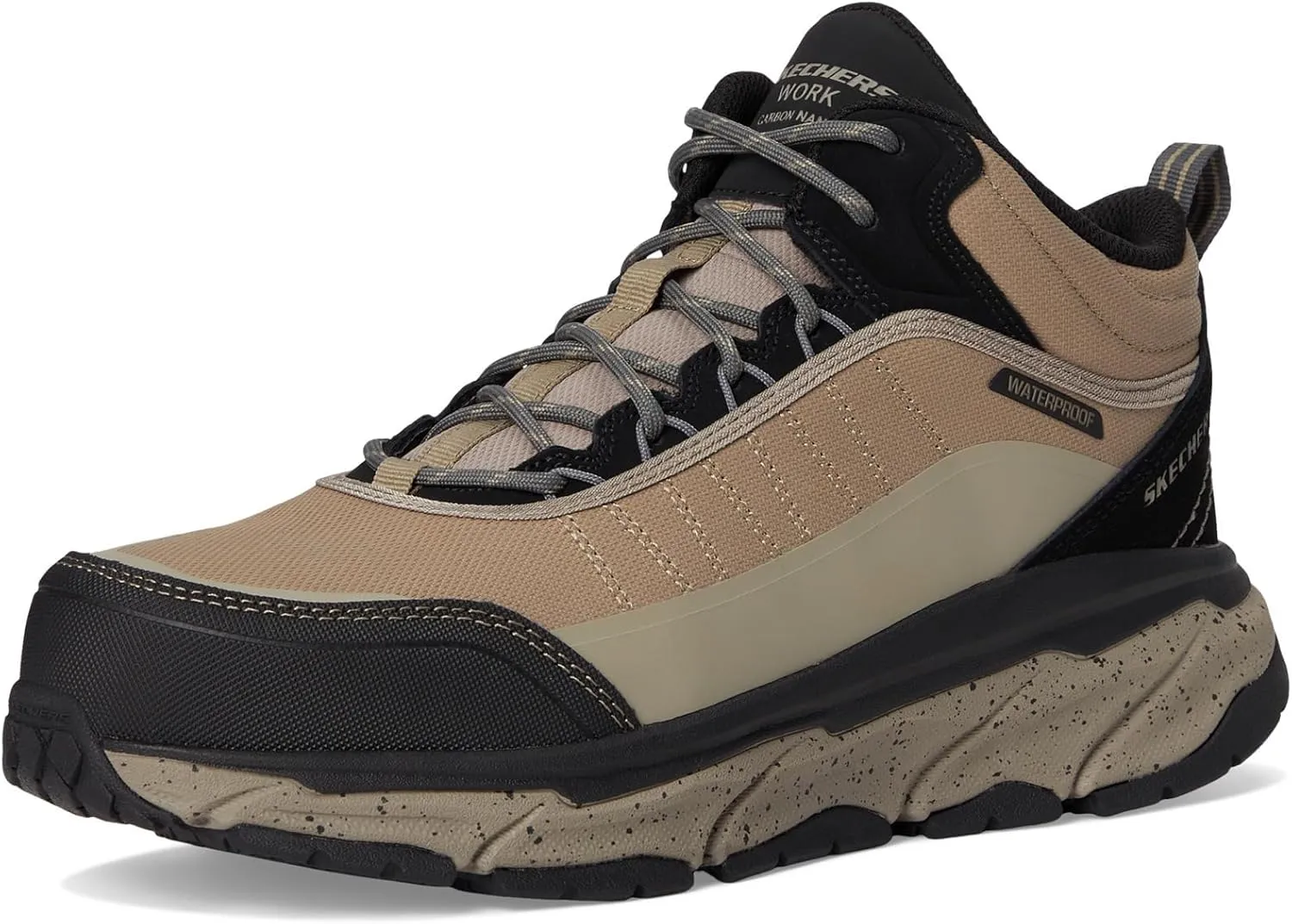 SKECHERS Men's D'lux Journey Sr-Terrain-Guard Comp Toe Sneaker