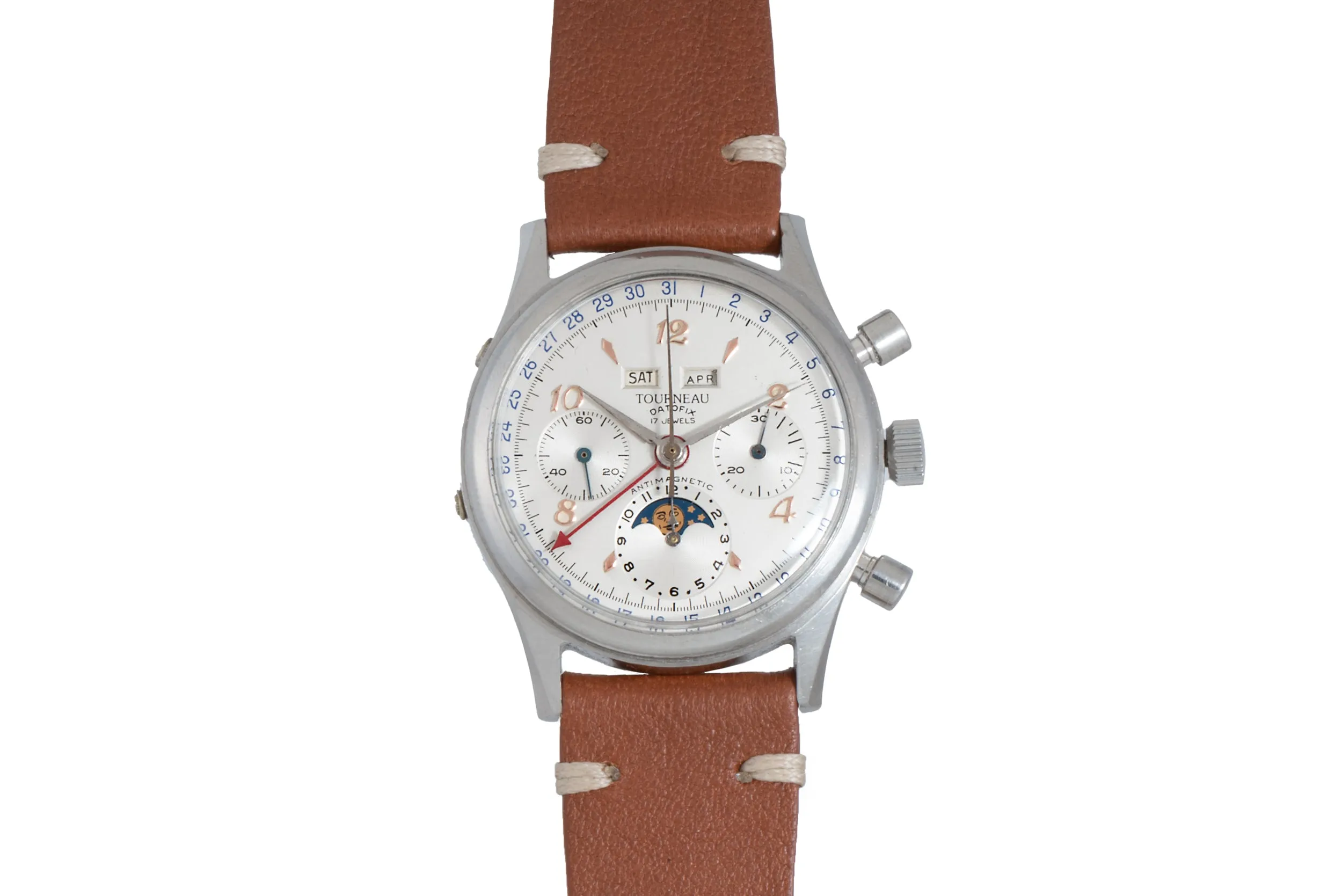 Tourneau Datofix Triple Calendar Moonphase Chronograph