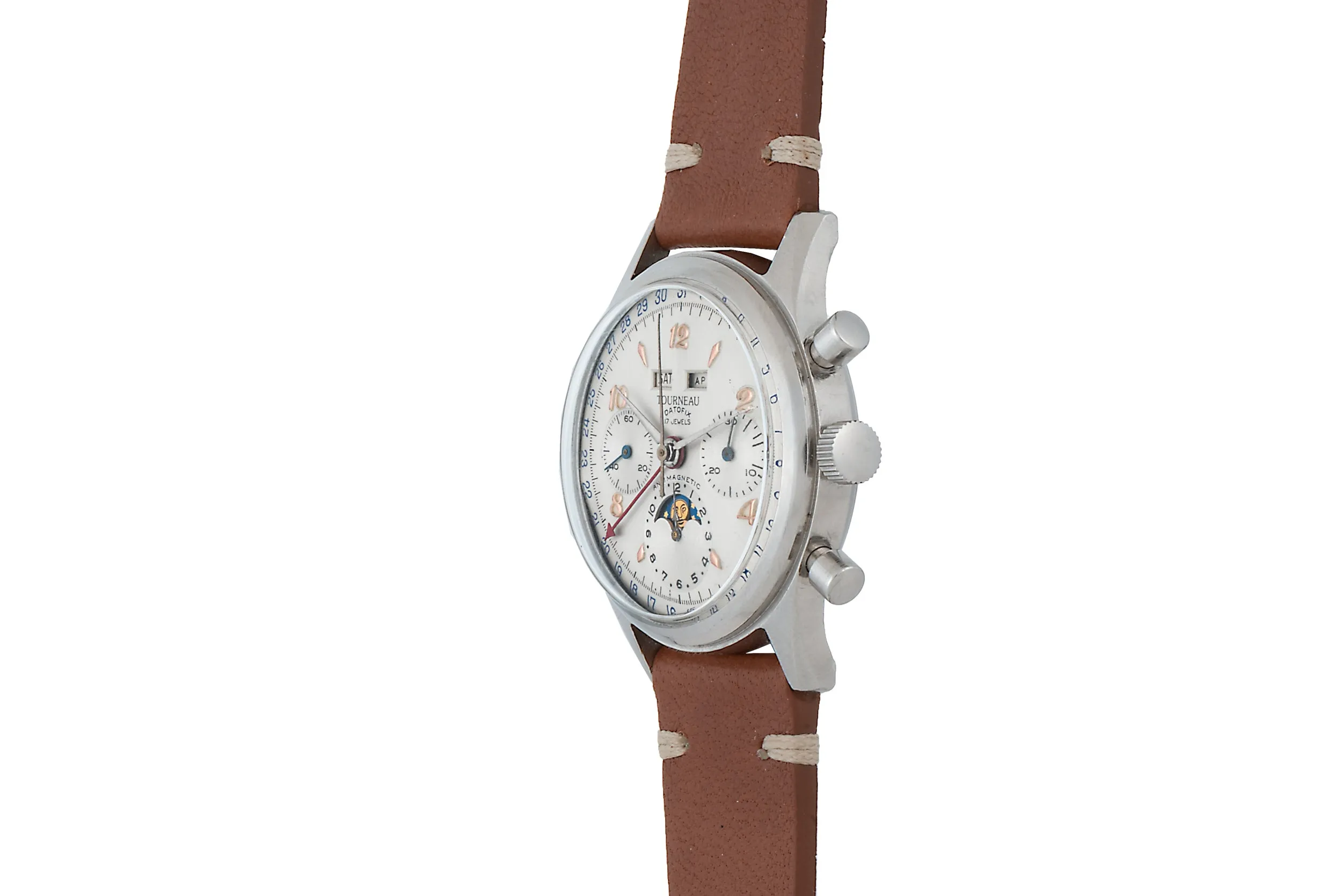 Tourneau Datofix Triple Calendar Moonphase Chronograph