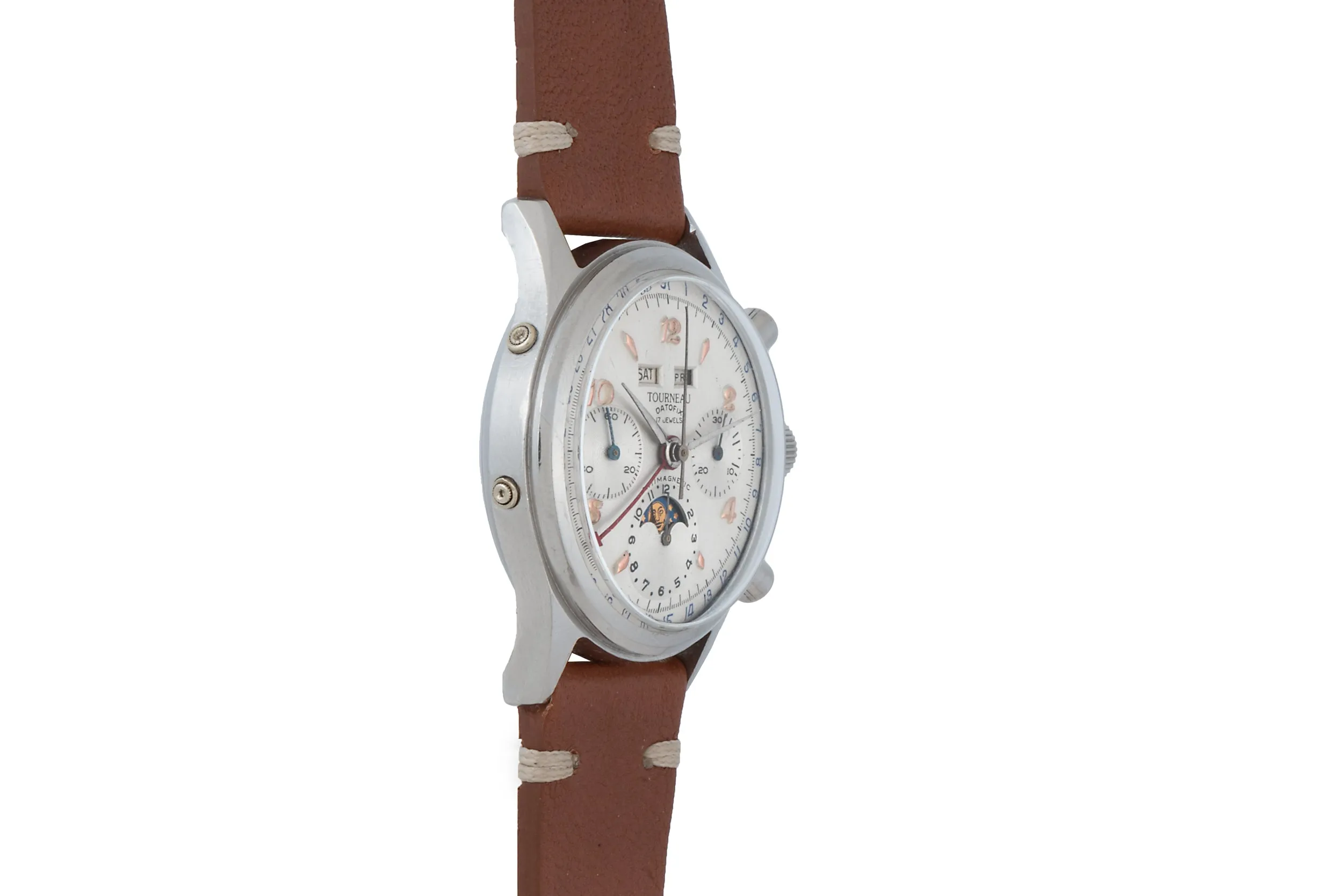 Tourneau Datofix Triple Calendar Moonphase Chronograph