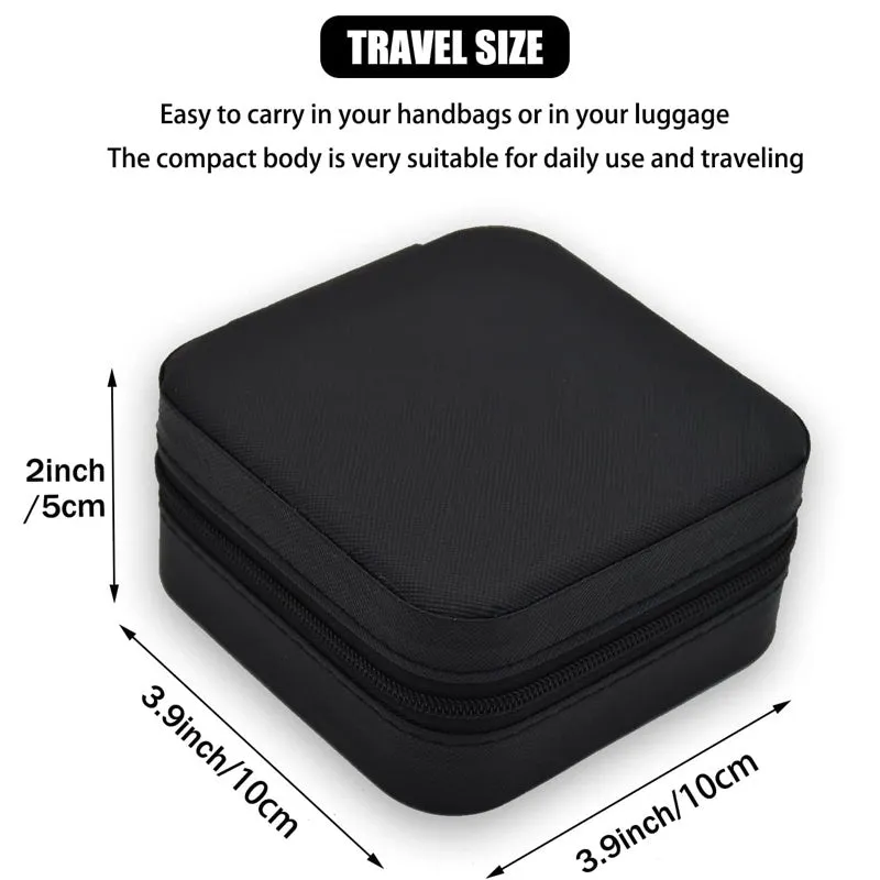 Travel Jewelry Necklaces Rings Studs Bracelets Earrings Box Organizer Storage Case