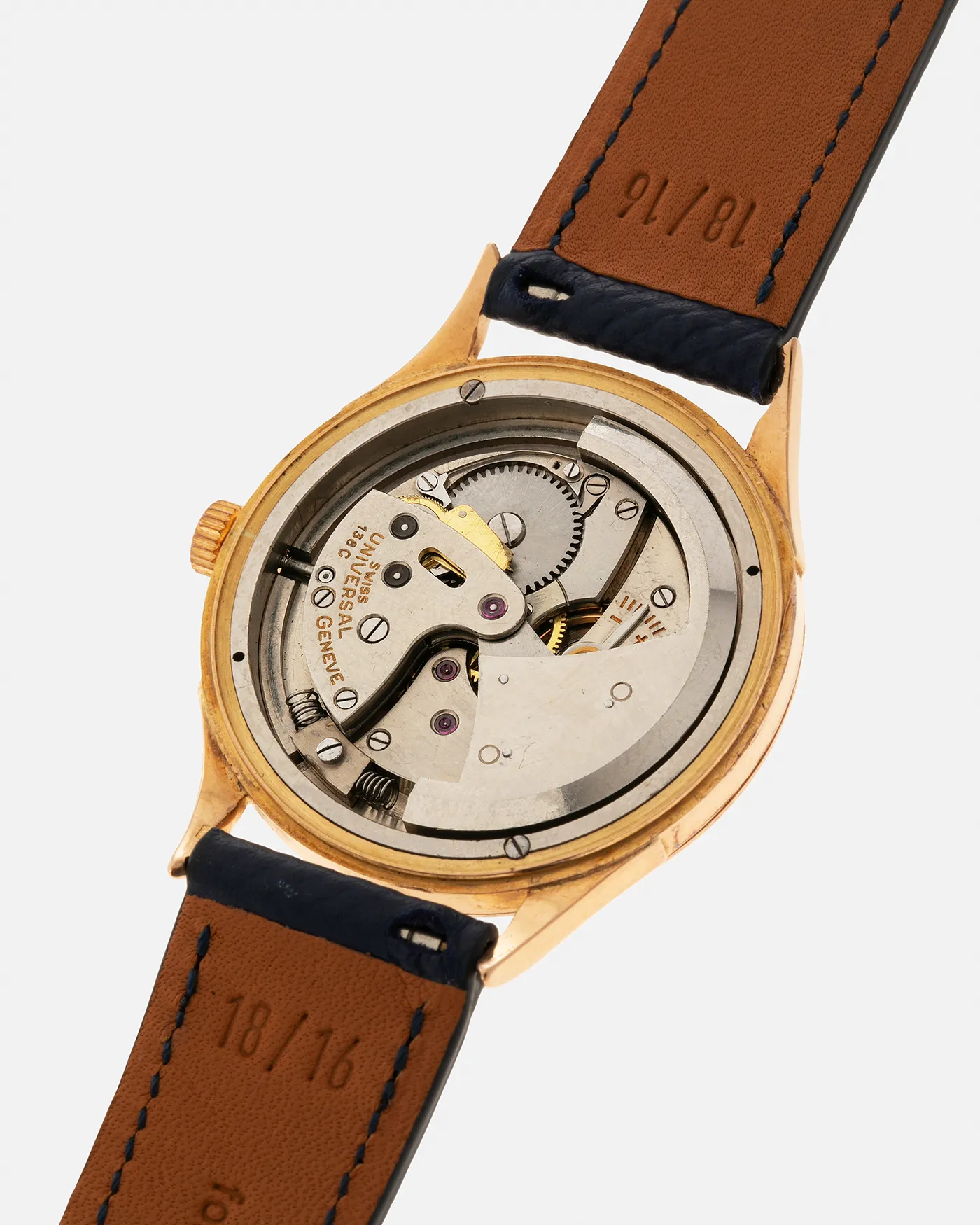 Universal Geneve Monodatic Yellow Gold