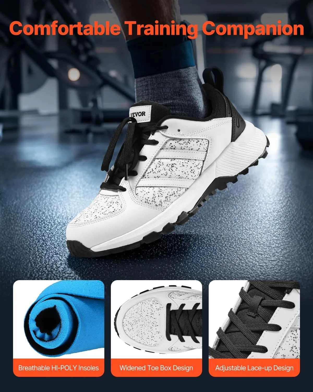 VEVOR Men's Cross Training Health Care Professional Shoe