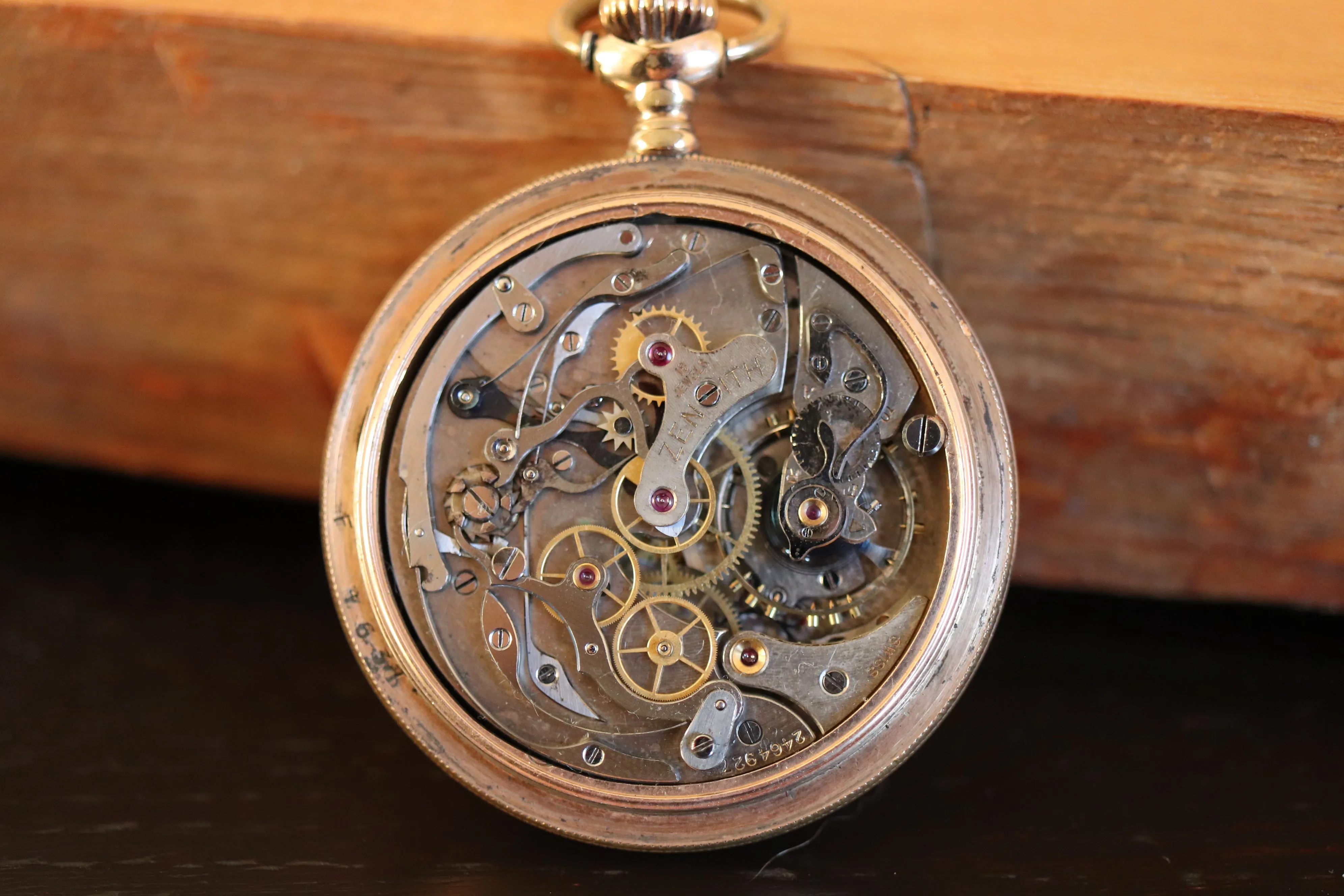 Vintage Zenith Pocket Watch with Chronograph Function