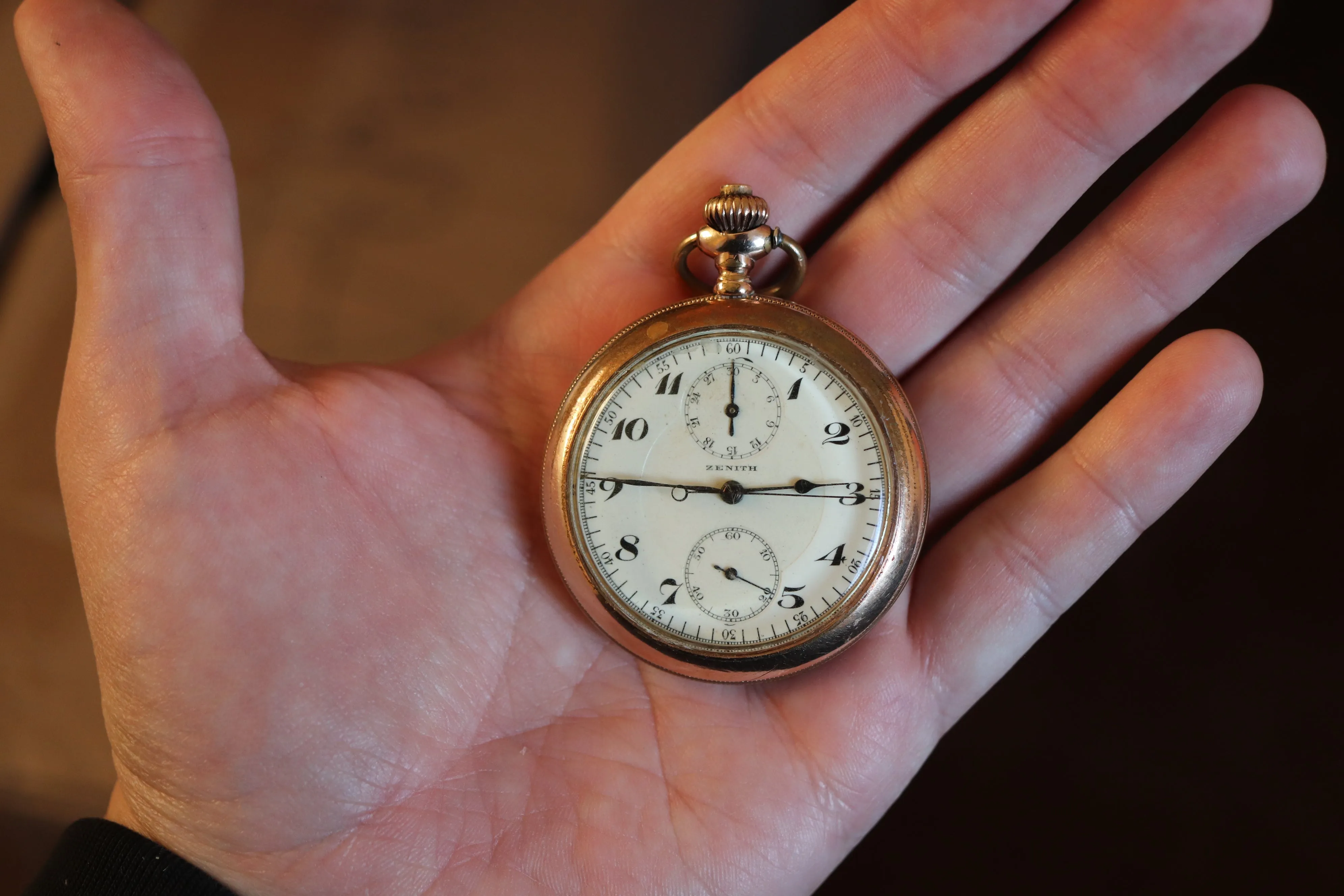 Vintage Zenith Pocket Watch with Chronograph Function