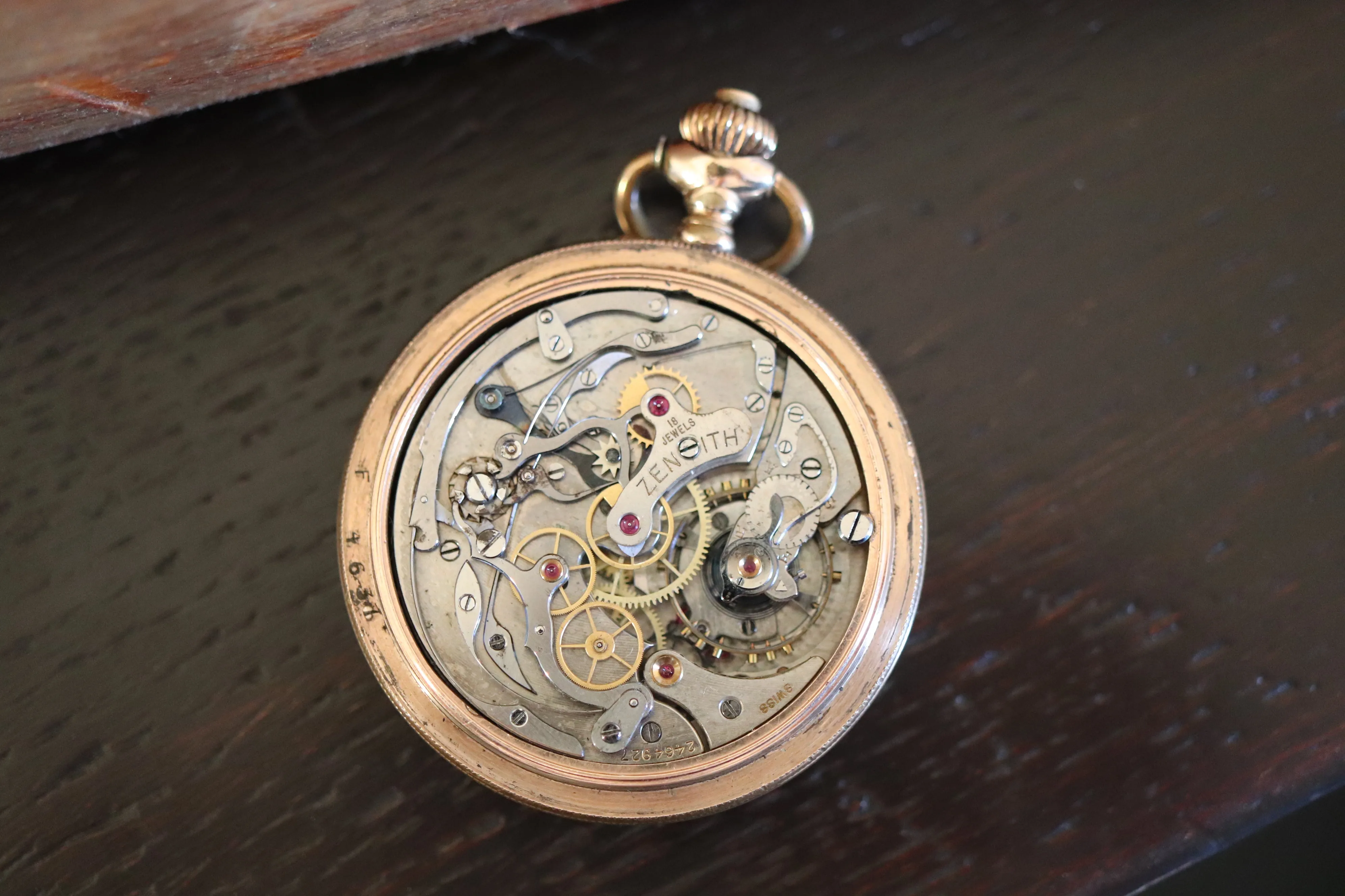 Vintage Zenith Pocket Watch with Chronograph Function