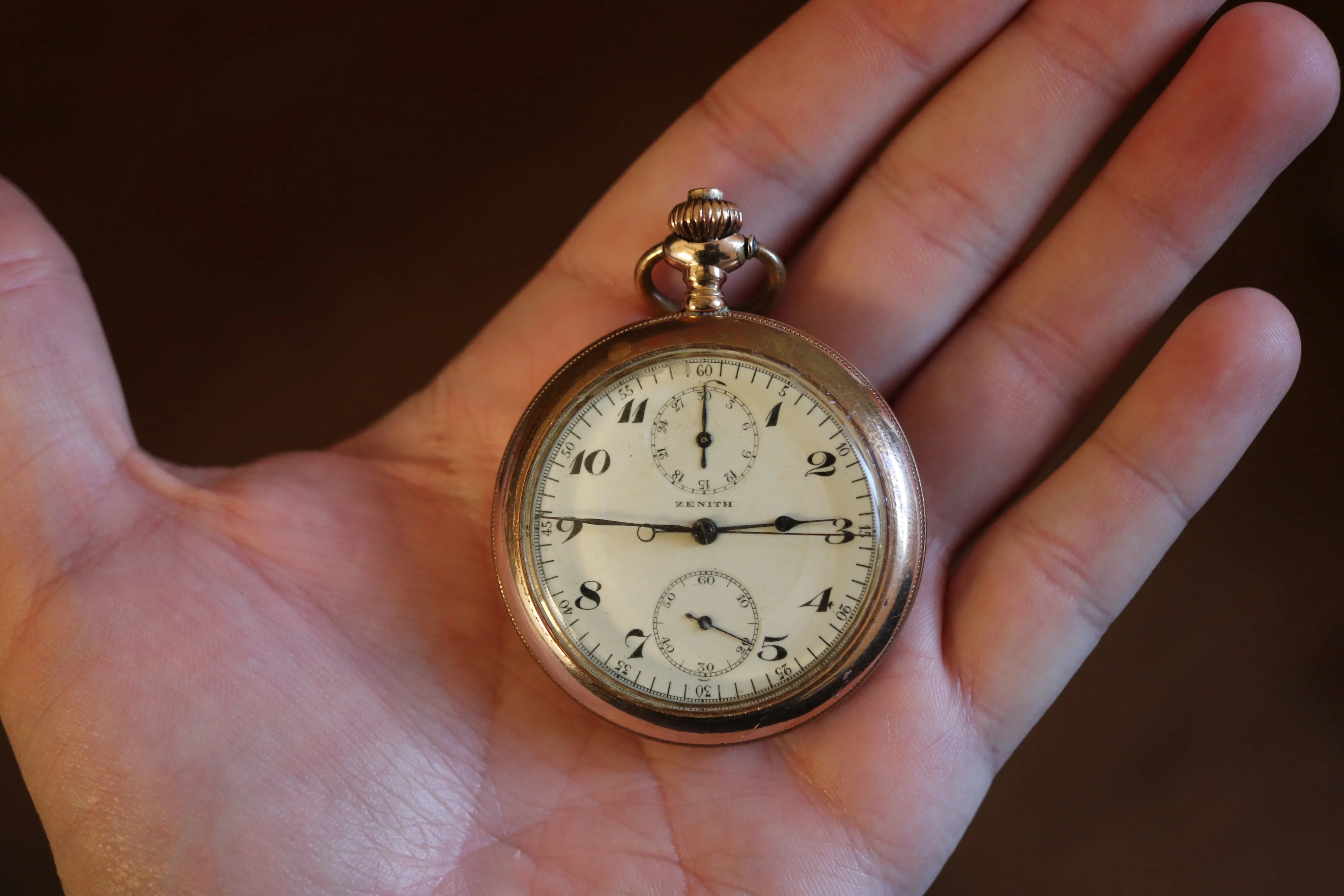 Vintage Zenith Pocket Watch with Chronograph Function