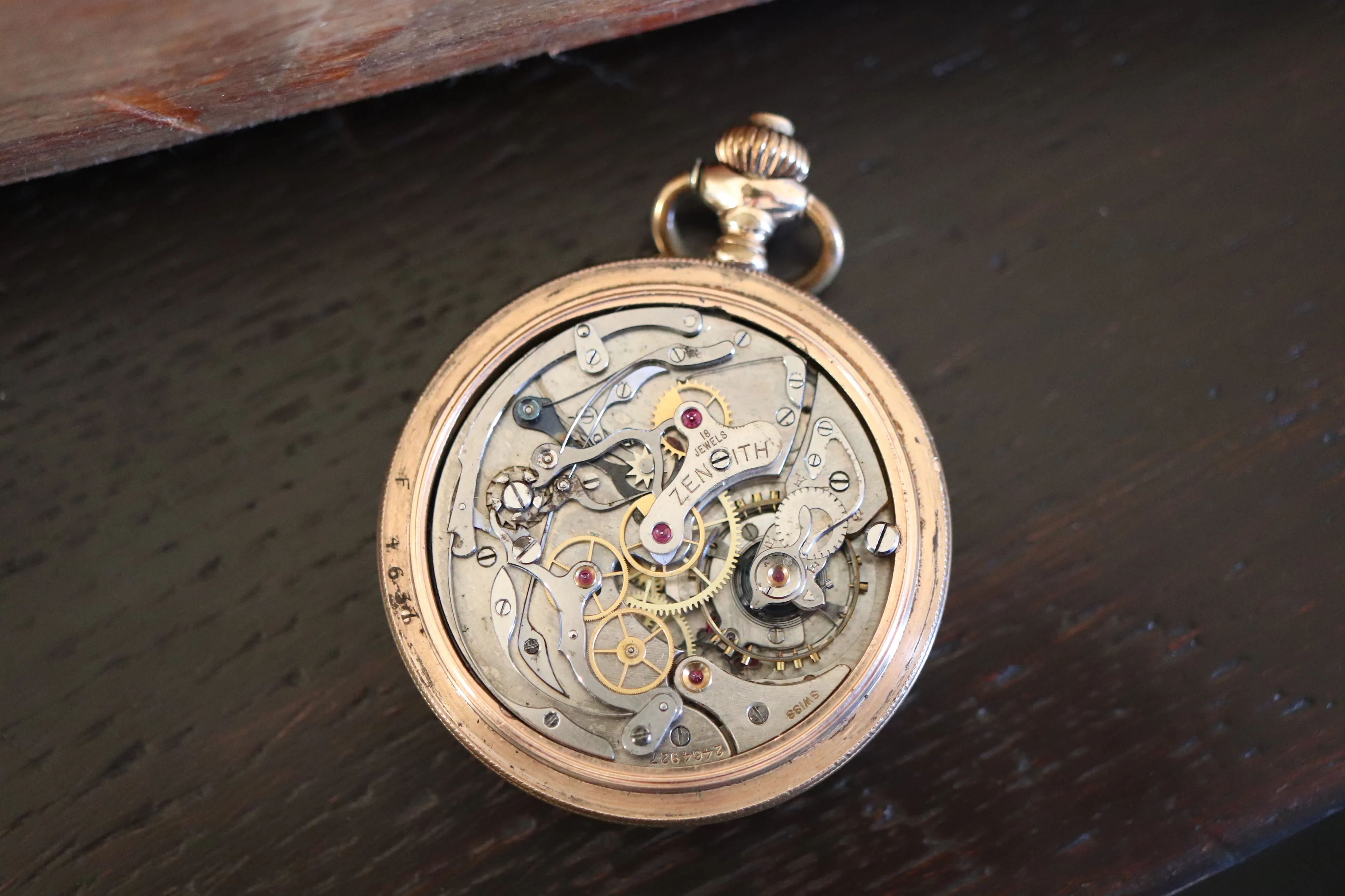 Vintage Zenith Pocket Watch with Chronograph Function