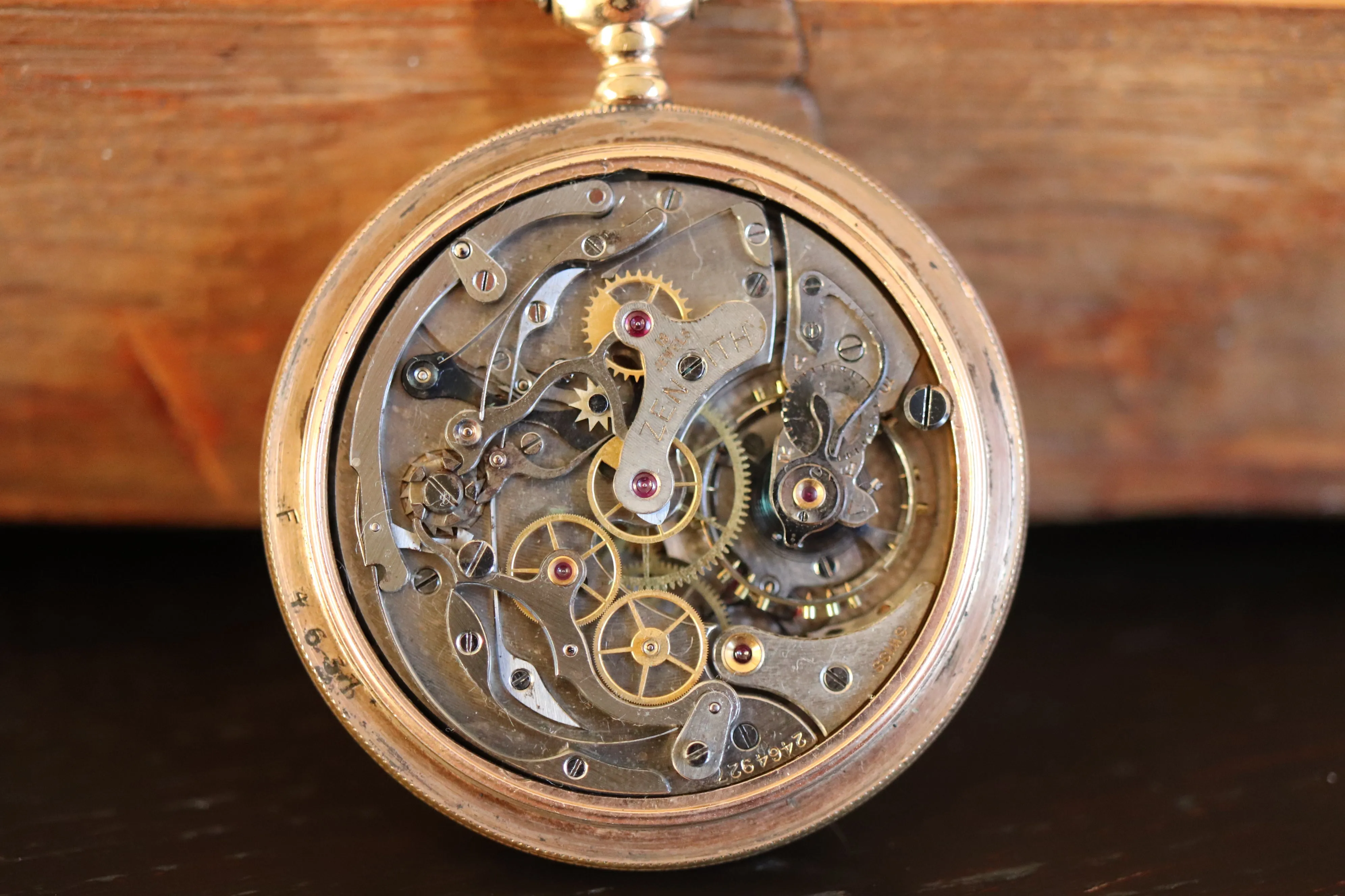 Vintage Zenith Pocket Watch with Chronograph Function