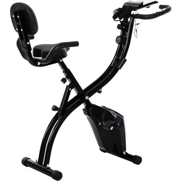 Vlo d'appartement pliable S150 Avec Dossier Sangles et Porte tablette | Fitnessterapy