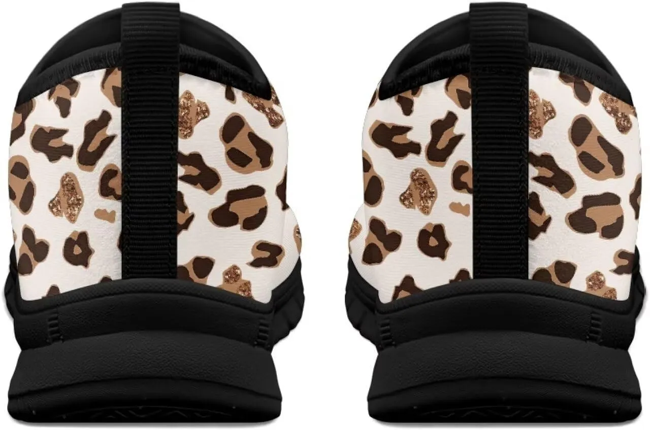 Women's Animal Print Slip On Shoes Low Cut Casual Shoes Comfortable Outdoor Sports Walking Running Flat Sneakers