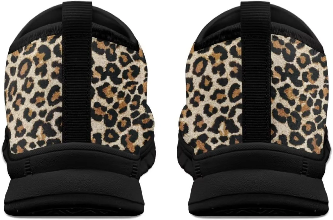Women's Animal Print Slip On Shoes Low Cut Casual Shoes Comfortable Outdoor Sports Walking Running Flat Sneakers