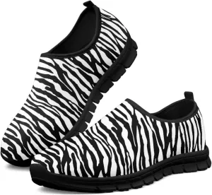 Women's Animal Print Slip On Shoes Low Cut Casual Shoes Comfortable Outdoor Sports Walking Running Flat Sneakers