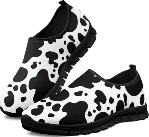 Women's Animal Print Slip On Shoes Low Cut Casual Shoes Comfortable Outdoor Sports Walking Running Flat Sneakers