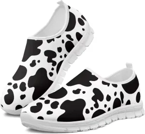 Women's Animal Print Slip On Shoes Low Cut Casual Walking Shoes Comfortable Outdoor Sports Running Flat Sneakers