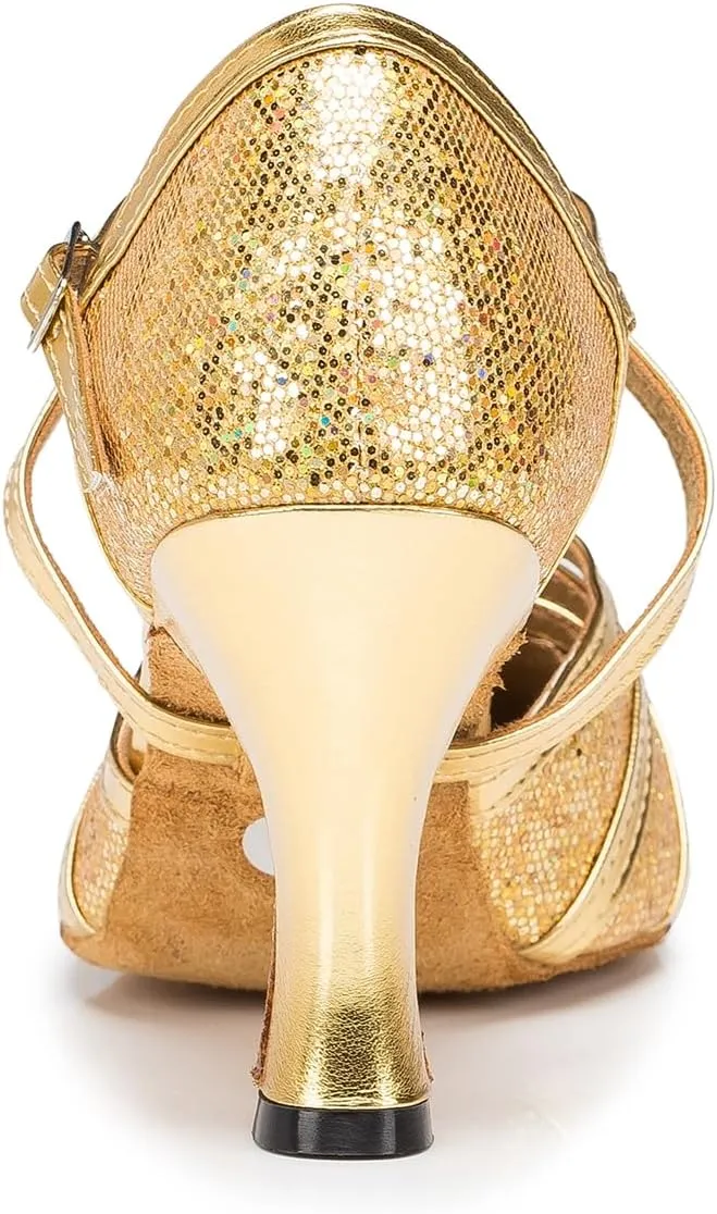Women's Fashion Ballroom Latin Samba Party Wedding Performance Professional Dance Shoes