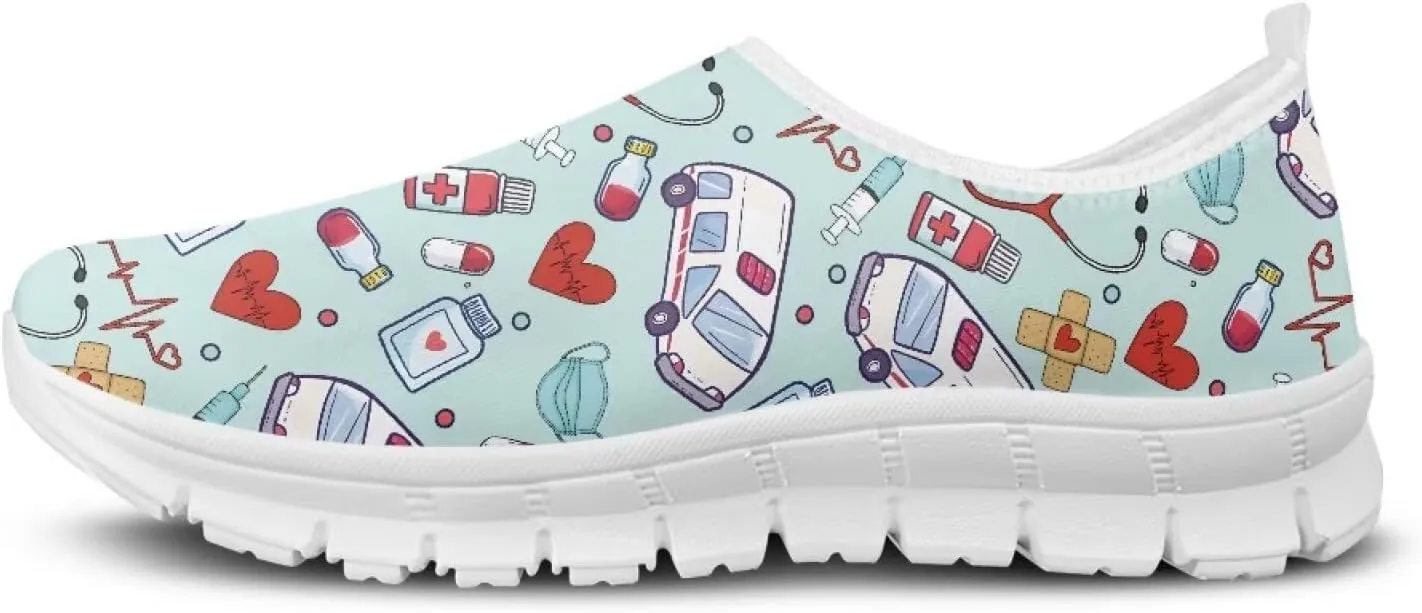 Womens Low Top Slip On Casual Walking Shoe Comfortable Soft-Soled Loafer Lightweight Outdoor Sports Running Sneaker