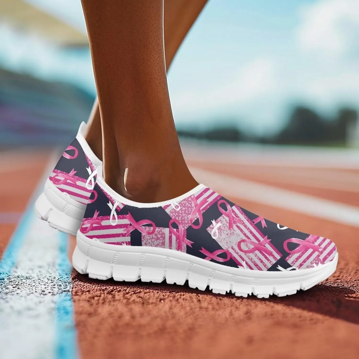 Womens Low Top Slip On Casual Walking Shoe Comfortable Soft-Soled Loafer Lightweight Outdoor Sports Running Sneaker