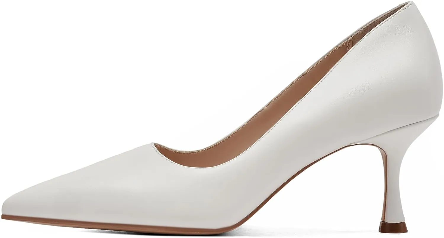 Women's Pointed Pumps Sexy Stiletto Heels Closed Pumps Comfortable Stylish Slip-On Dress Shoes for Party Wedding Proms Work Shoes